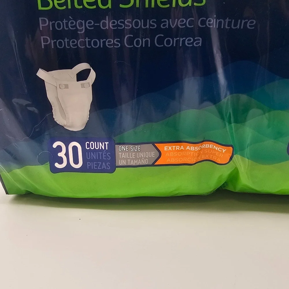Lot of 2 Prevail Belted Shields 30 Count‎ Extra Incontinence Belted Undergarment